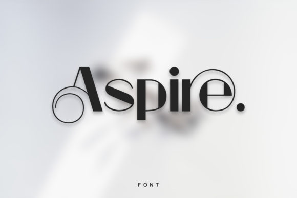 Aspire: A Display Font That Elevates Handmade Charm