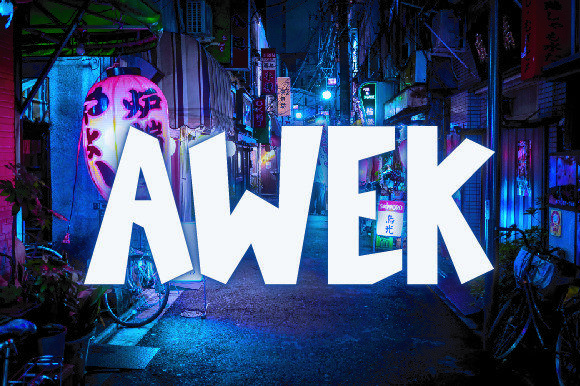 Awek: A Bold, Warm Display Font That Earns Its Space