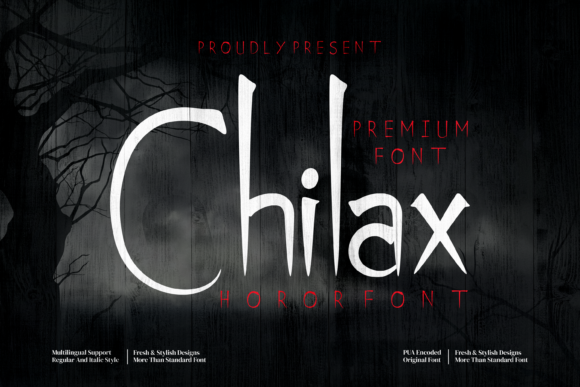 Chilax: A Creepy-Perfect Display Font for Halloween Branding