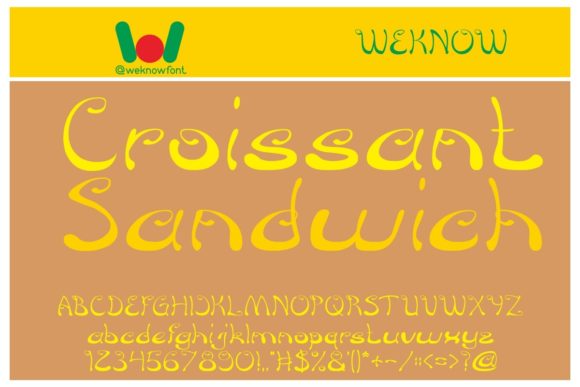 Croissant Sandwich: A Display Font That Feels Like a First Sip of Coffee