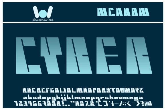 Cyber: A Futuristic Display Font with Editorial Clarity