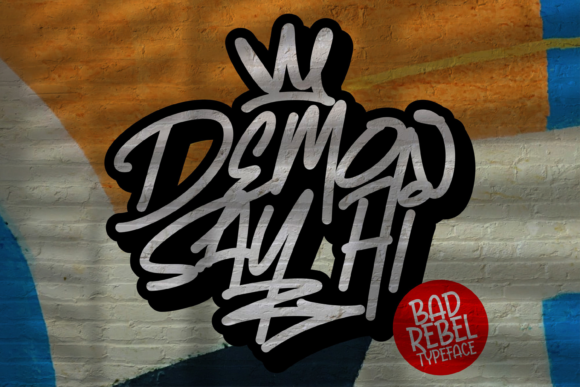 Demon Say Hi: A Bold Display Font That Gives Your Brand Instant Personality