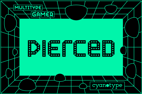 Gamer Pierced: A Pixel-Perfect Display Font for Bold Digital Brands