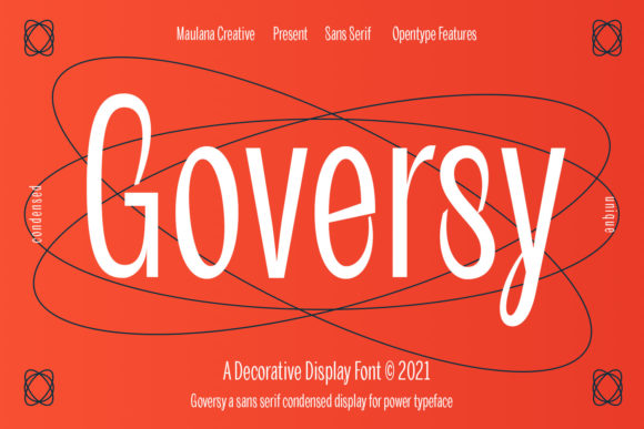Goversy: A Clean Display Font for Editorial Design