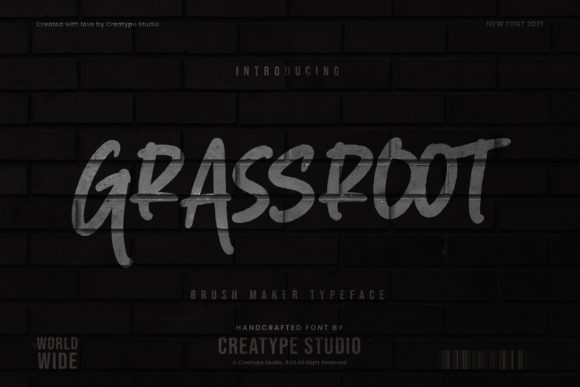 Grassroot: A Graffiti Display Font That Cuts Through the Feed