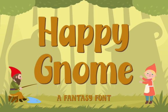 Happy Gnome Display Font for Handmade Creators