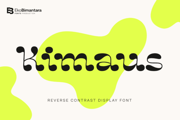 Kimaus: A Whimsical Display Font for Handmade Brands