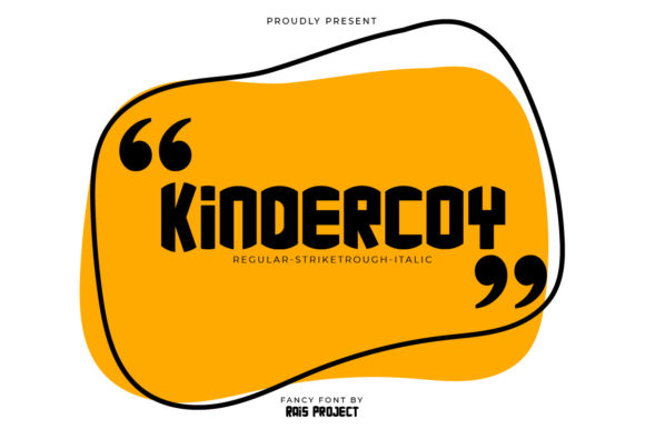 Kindercoy: A Bold, Robotic Display Font That Elevates Small Business Branding