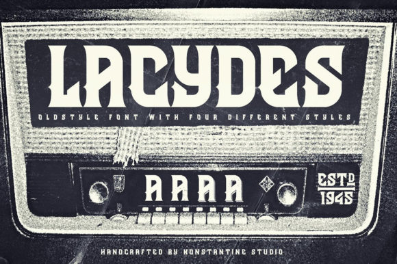 Lacydes: A Bold Display Font for Handmade Labels & Printables