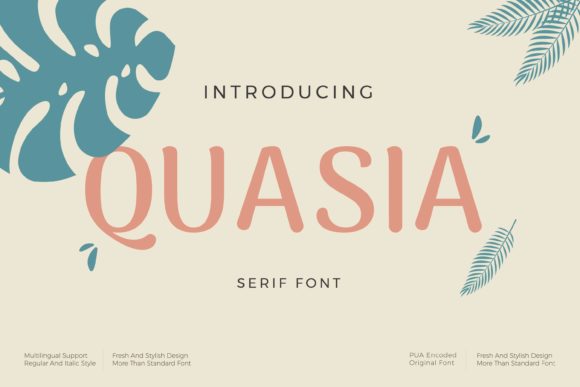 Quasia: A Clean Display Font for Handmade Creators