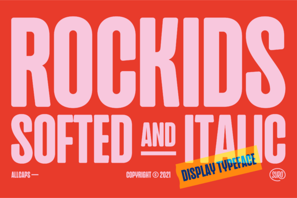 Rockids Softed: A Bold Display Font for Handmade Labels & Printables