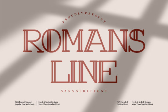 Romans Line: A Display Font That Makes Your Headlines Instantly Recognizable