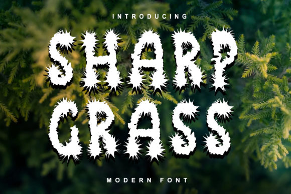 Sharp Grass: A Playful Display Font That Actually Works