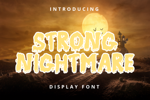 Strong Nightmare: A Spooky Display Font That Commands Attention Online