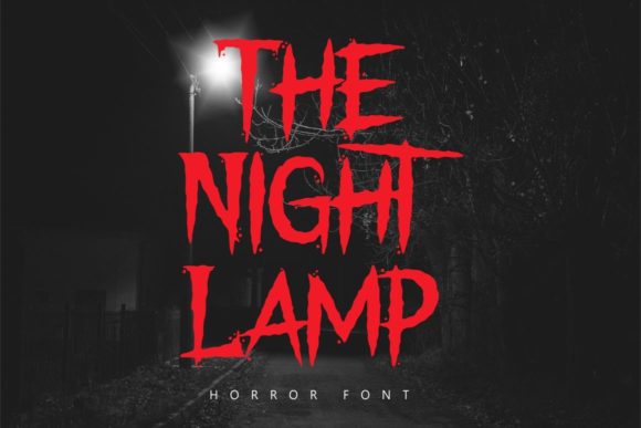 The Night Lamp: A Horror Display Font That Sets the Mood